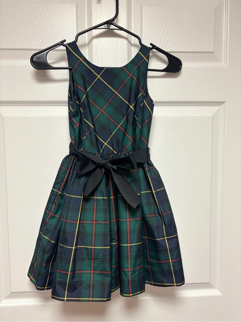 Polo Ralph Lauren Plaid Fit-and-Flare Holiday Dress